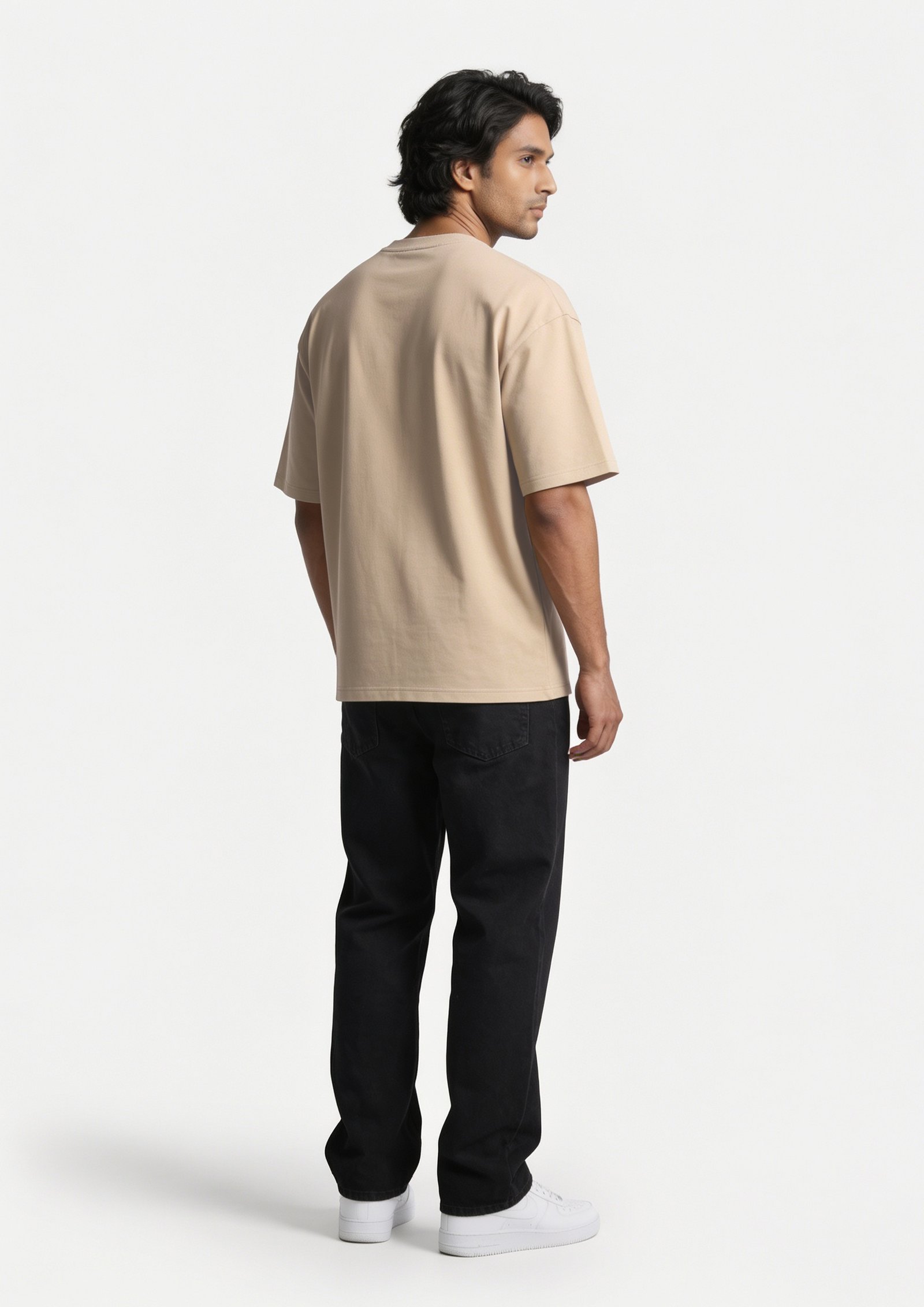 main khaki or beige right back side