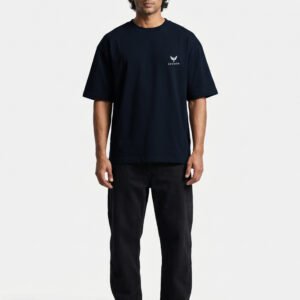 Drop Shoulder — Deep Navy Blue