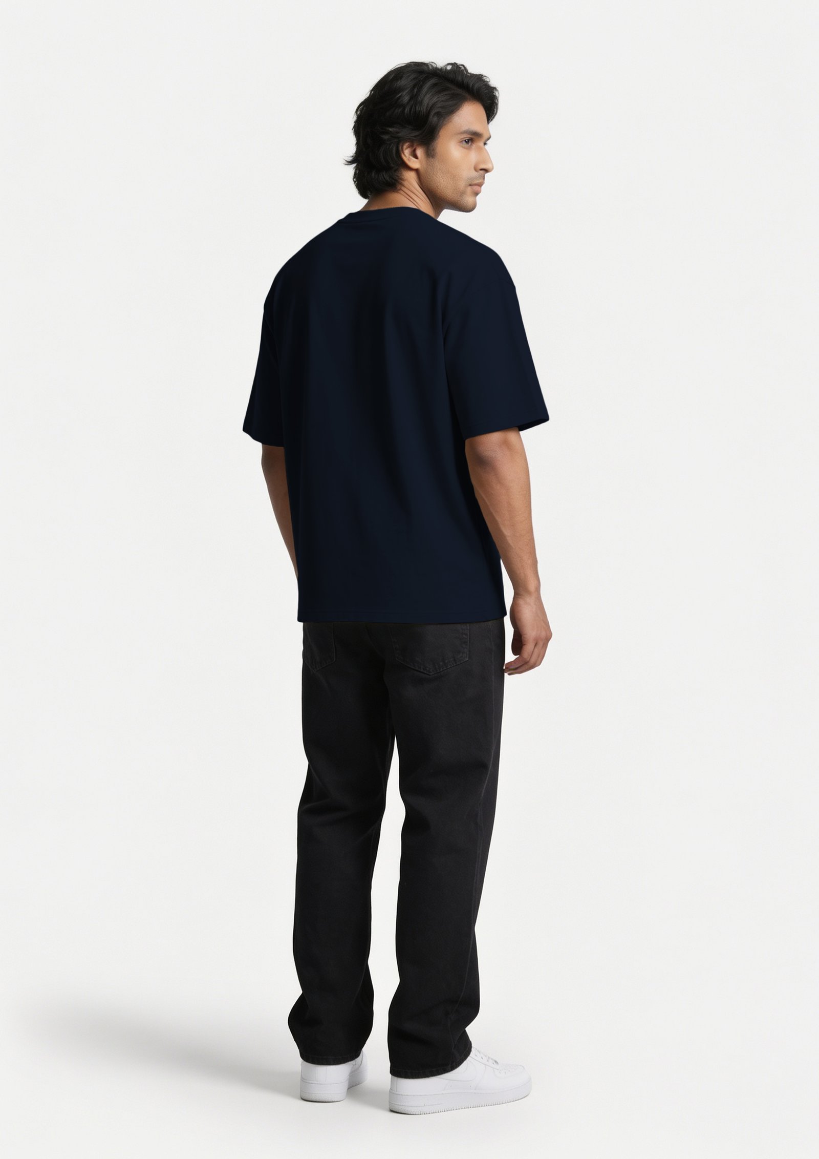 main navy blue right back side