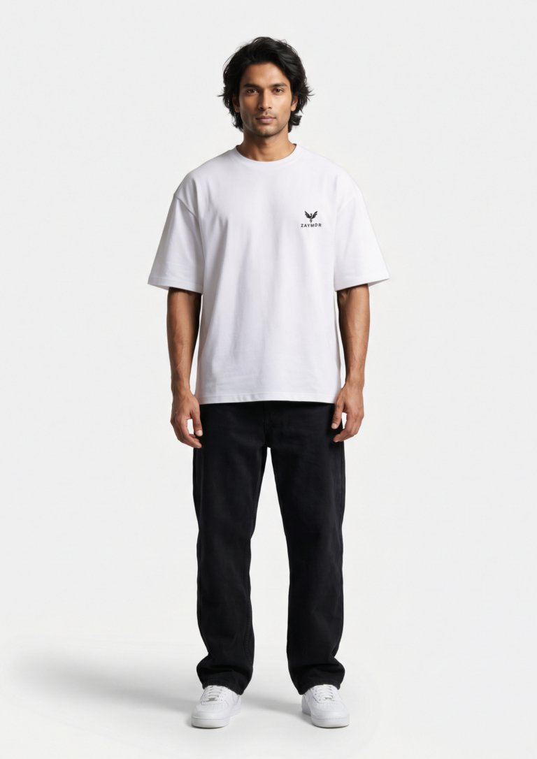 Drop Shoulder — Pure White