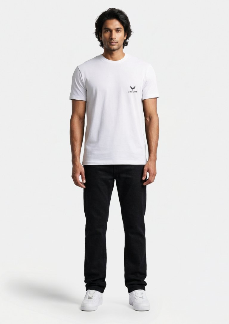 Round Neck — Pure White